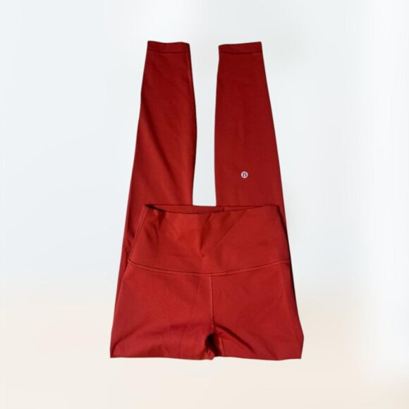 Lululemon Wunder Train High-waisted Tight 25" Cayenne Leggings Women's Size 4 - Picture 2 of 8